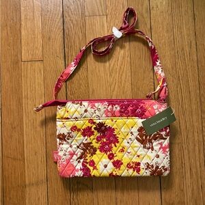 Vera Bradley Pink and Yellow Floral Crossbody Bag